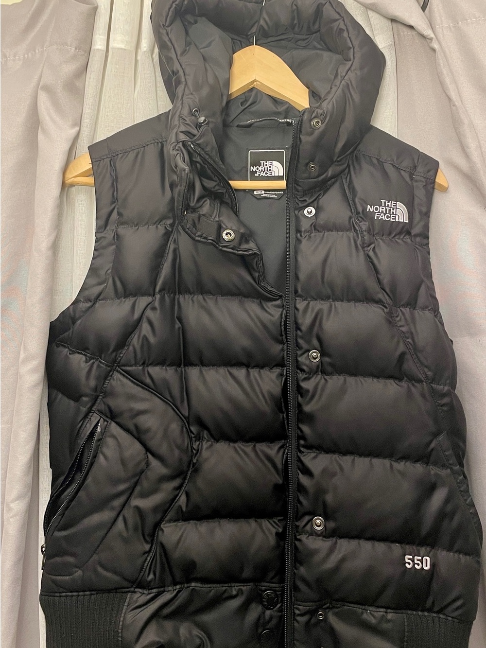The North Face Down-filled puffer vest Sz M